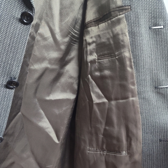 Hugo Boss Einstein/Omega Suit Jacket Men Size 40R Tan Wool Blend Lined - Picture 8 of 11